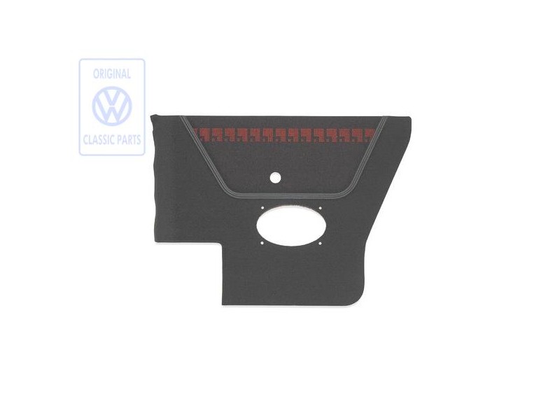 Original VW Side Trim (Fabric) Black/Red - 155867044BEBYT