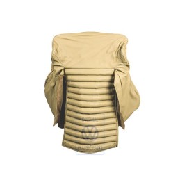 Original VW Backrest Cover (Leather) Bedouin (Brown) - 155881801AM8VX