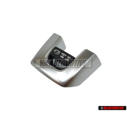 Original VW GTI Steering Wheel Badge Emblem Chrome Black - 5K0419685P UTF