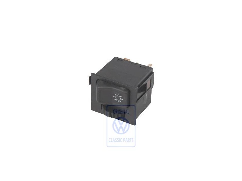 Original VW Switch For Lighting Satin Black - 323941531J 01C