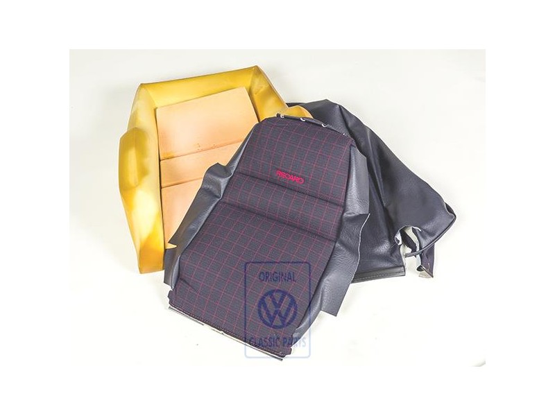 Original VW Backrest Cover (Fabric) Mauritius Blue - 155881770 WW6