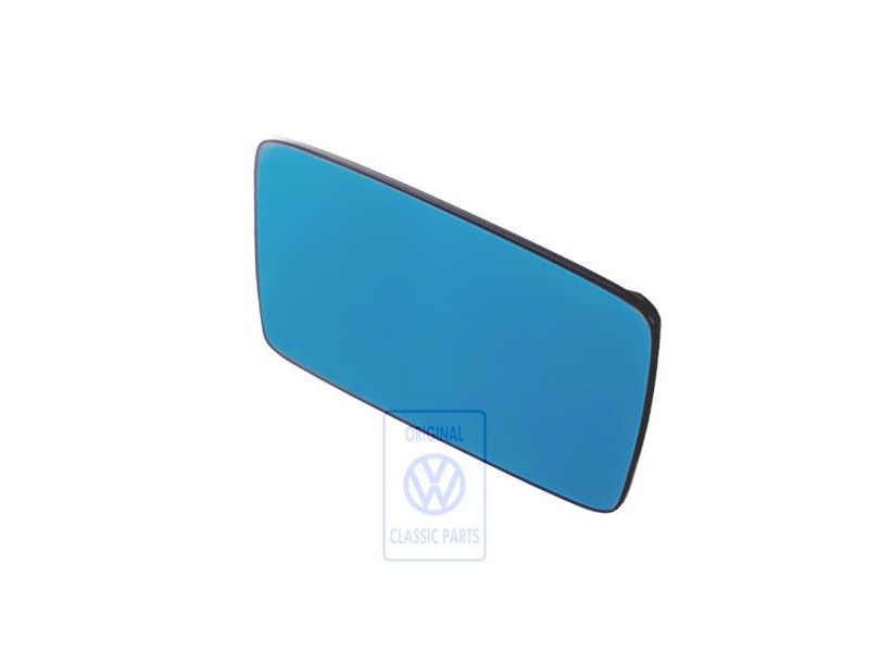 Original VW Mirror Glass (Flat) With Plate - 1H2857522