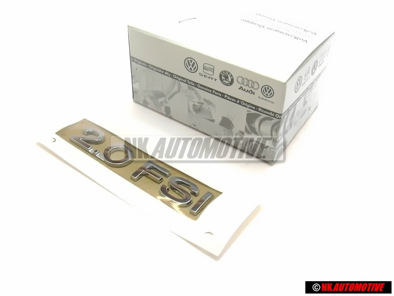 Original VW 2.0 FSI Rear Trunk Boot Badge Emblem Chrome - 3C0853675A 739