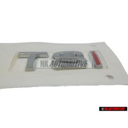 Original VW TSI Rear Trunk Boot Badge Emblem Chrome Red - 1K5853675H GQF