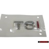 Original VW TSI Rear Trunk Boot Badge Emblem Chrome Red - 1K5853675H GQF