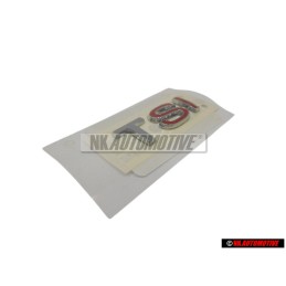 Original VW TSI Rear Trunk Boot Badge Emblem Chrome Red - 1K5853675J GQF