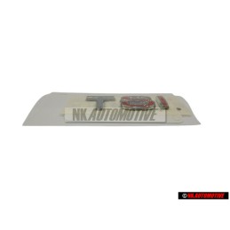 Original VW TSI Rear Trunk Boot Badge Emblem Chrome Red - 1K5853675J GQF