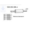 Original VW Front Silencer - 1H0253209J