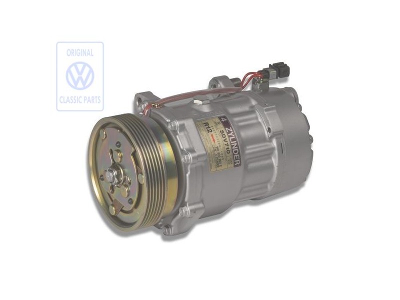 Original VW A/C Compressor With Electro-Magnetic Coupling - 1H0820803E
