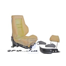 Original VW Seat Complete With Backrest And Headrest Without Cover - 1H0881023A