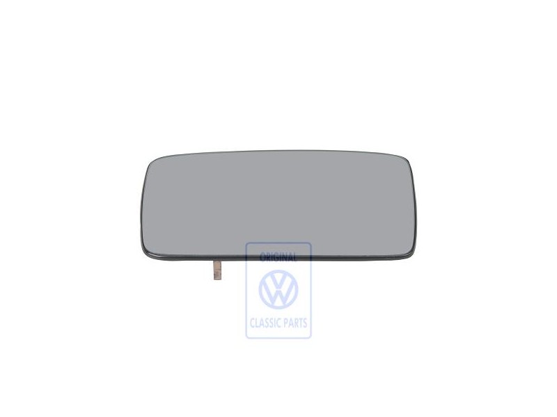 Original VW Mirror Glass (Convex) With Carrier Plate - 1H1857521E