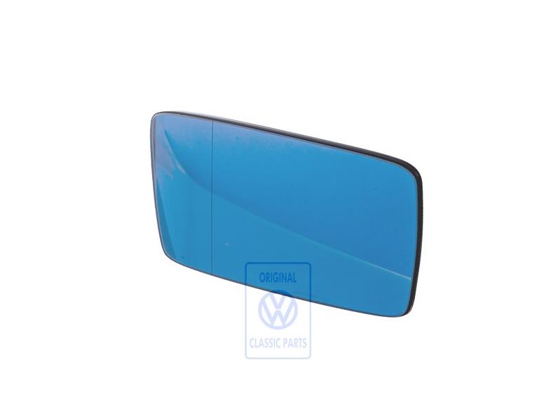 Original VW Mirror Glass (Aspherical- Wide Angle) With Plate - 1H2857522C