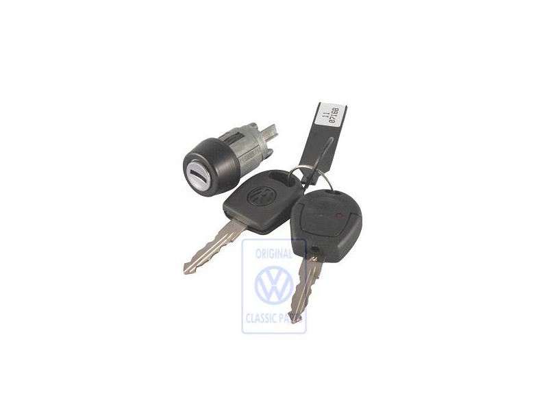 Original VW Lock Cylinder For Ignition Starter Switch - 3B0905855A