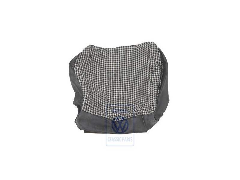 Original VW Seat Covering (Fabric) Black/White - 171881405AJDW4