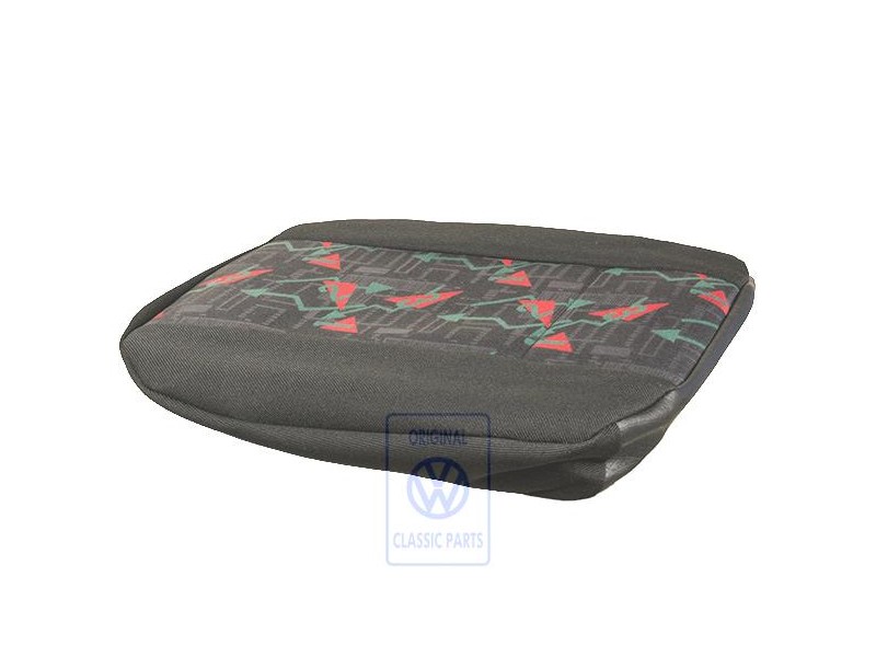 Original VW Seat Covering (Fabric) Black/Red/Green - 1H0885405CTETH
