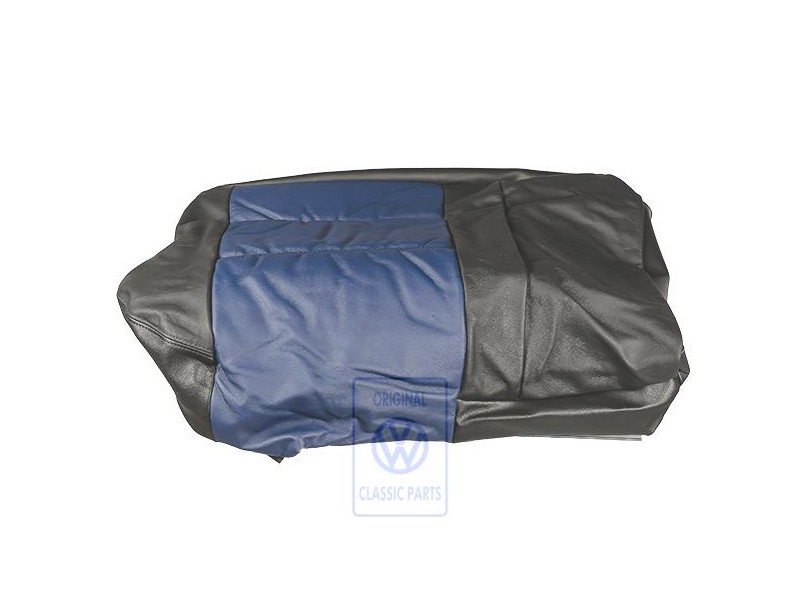 Original VW Seat Cover (Leather/Leatherette) Blue/Black - 1H0885406AREAZ