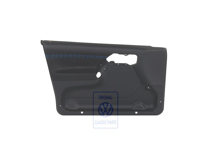 Original VW Door Panel Trim (Cloth) Black/Blue - 1H4867011BKELZ