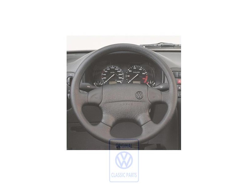 Original VW Steering Wheel Satin Black - 1H0419091AQ01C