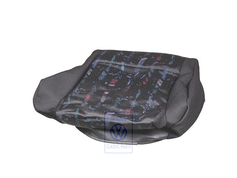 Original VW Seat Cover (Cloth/Leatherette) Black - 1H0881405CMDTL