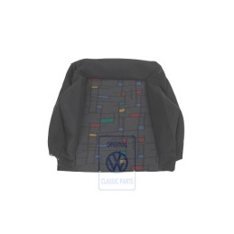 Original VW Backrest Cover Cloth With Backrest Pocket Off-Black - 1H0881805DCFVF