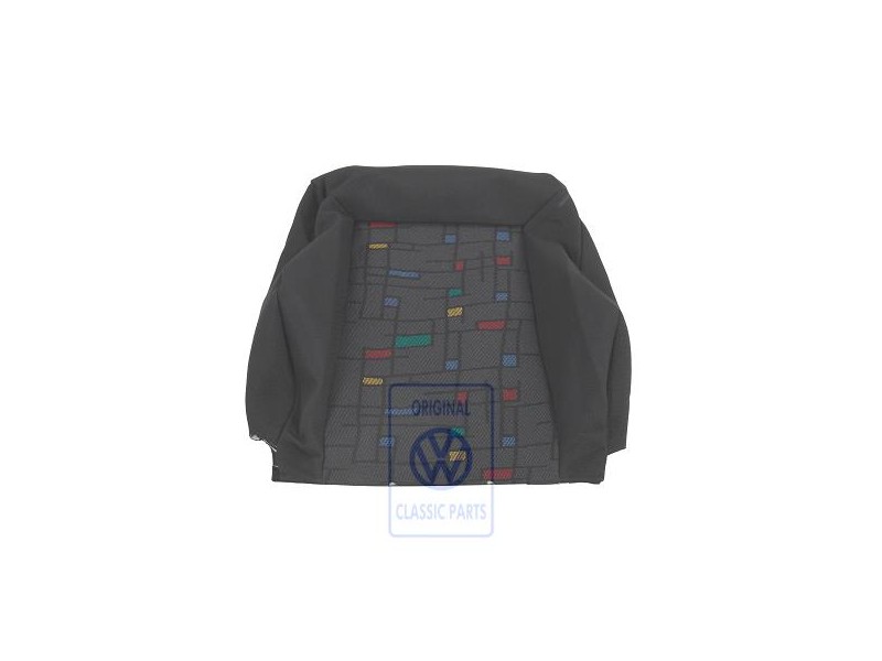 Original VW Backrest Cover Cloth With Backrest Pocket Off-Black - 1H0881805DCFVF