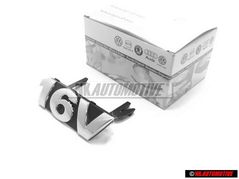 Original VW 16V Front Grill Badge Emblem Chrome - 6X0853679 FDY