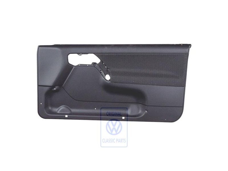 Original VW Door Panel Trim (Cloth) Black - 1H3867012APBFY