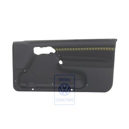 Original VW Door Panel Trim (Cloth) Black/Yellow - 1H3867012APDYW