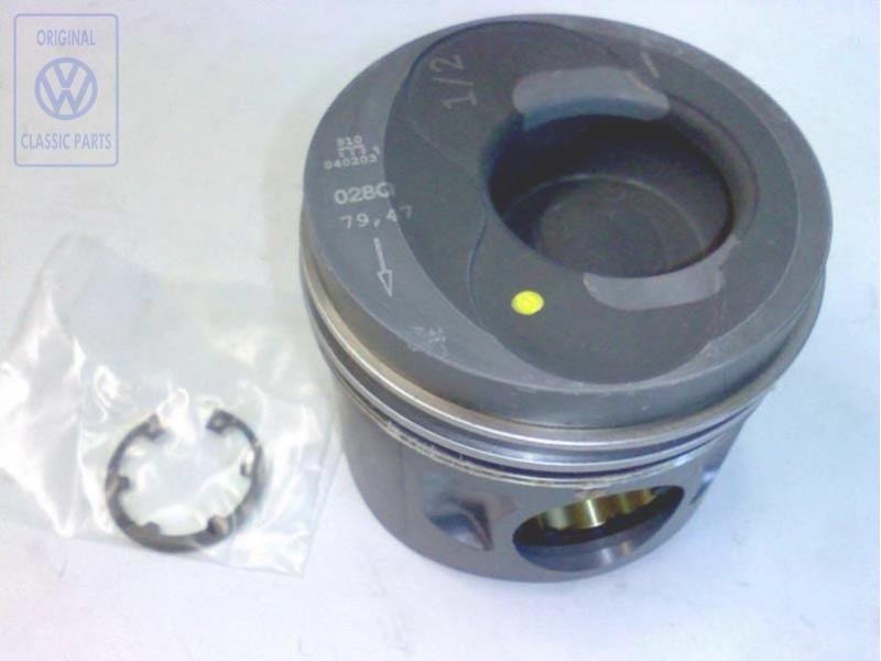 Original VW Piston Complete Blue - 028107065L 001