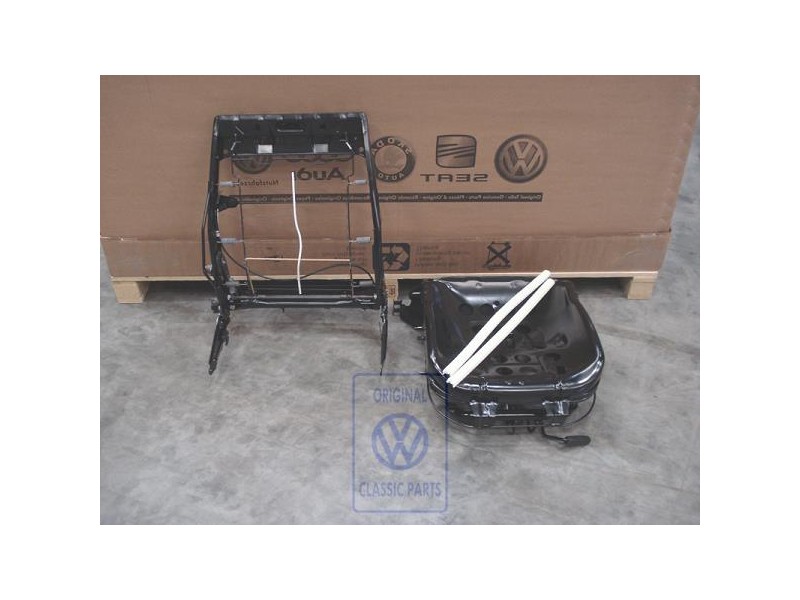 Original VW Seat, Complete With Backrest Satin Black - 1H0898024C B41
