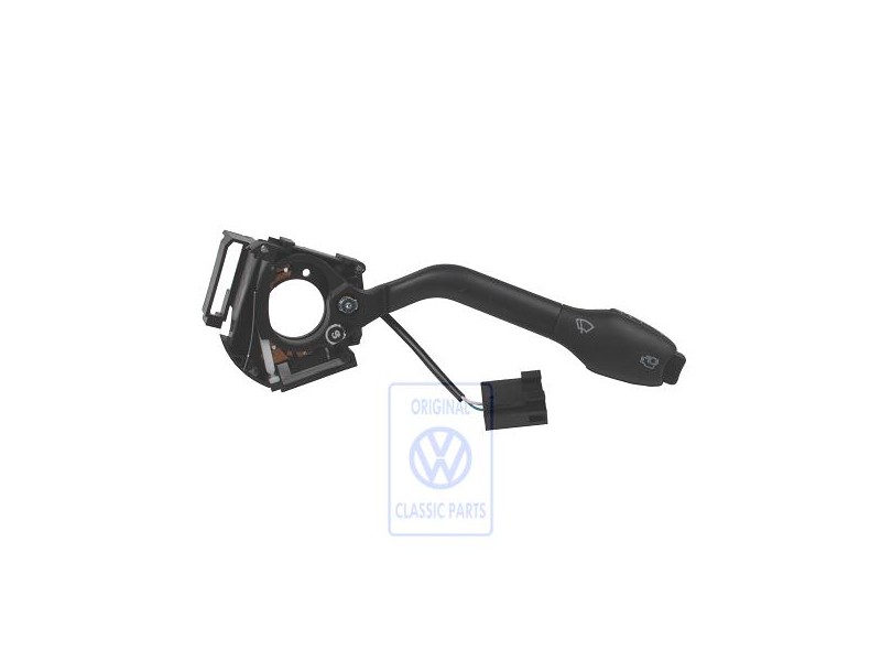 Original VW Switch For Wipers/Wash-Wipe Operation Satin Black - 1H0953519B 01C