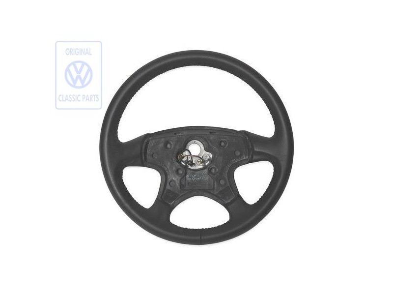 Original VW Sports Steering Wheel(Leather) Black - 1H0419091D 1BX