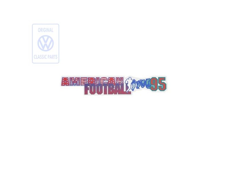 Original VW Film Lettering Red/Blue/Turquoise - 1H6853431R 1ME