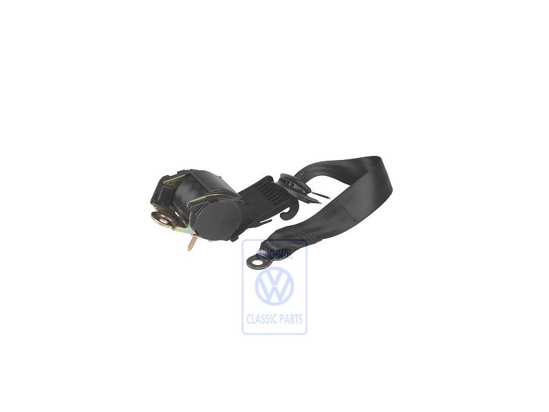 Original VW Three-Point Safety Belt Satin Black - 1H3857805A B41