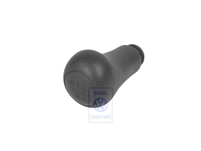 Original VW Gearstick Knob (Leatherette) Satin Black - 1H0711141 01C