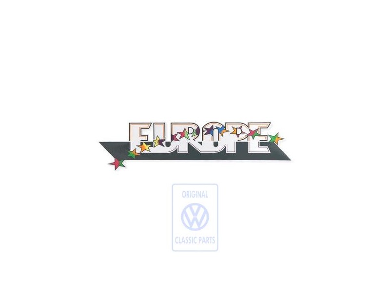 Original VW Film Lettering Black/Multicolor - 1H9853432 V05
