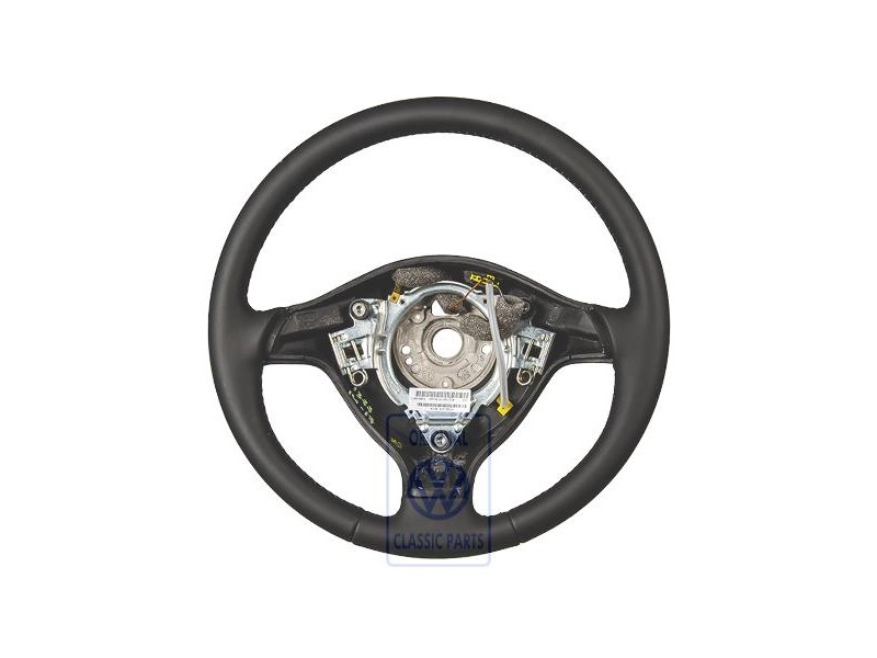 Original VW Sports Steering Wheel(Leather) Black/Orbitblue - 1J0419091AEHCC
