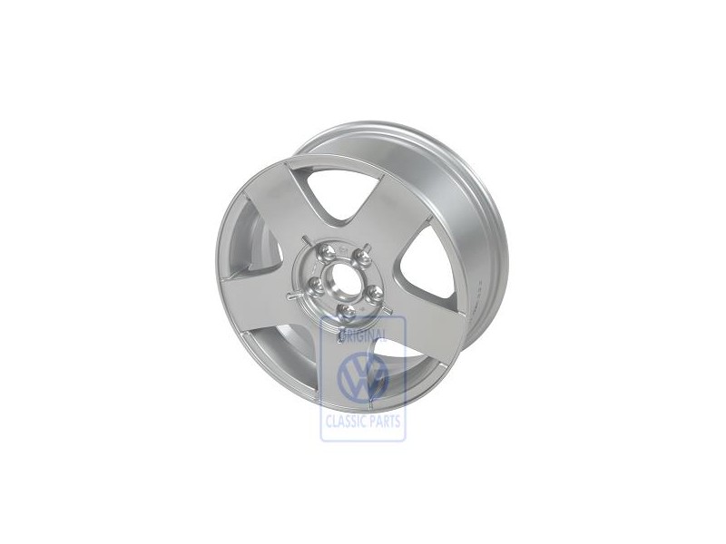 Original VW Aluminium Rim Chrome Coloured Metallic - 1J0601025AA091