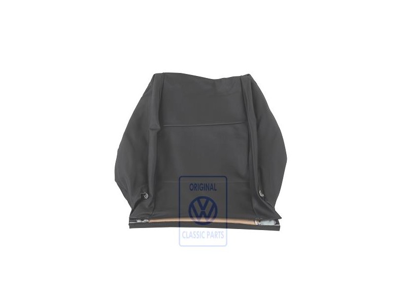 Original VW Backrest Cover Leatherette Black - 1J0881805ED9EU
