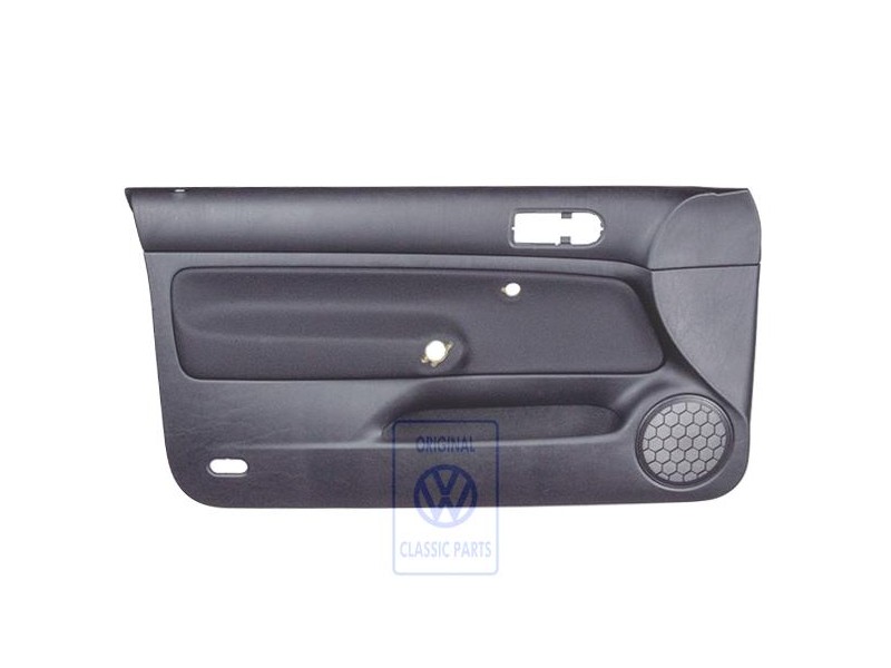 Original VW Door Panel Trim (Cloth) Black/Black - 1J3867011BSHRP