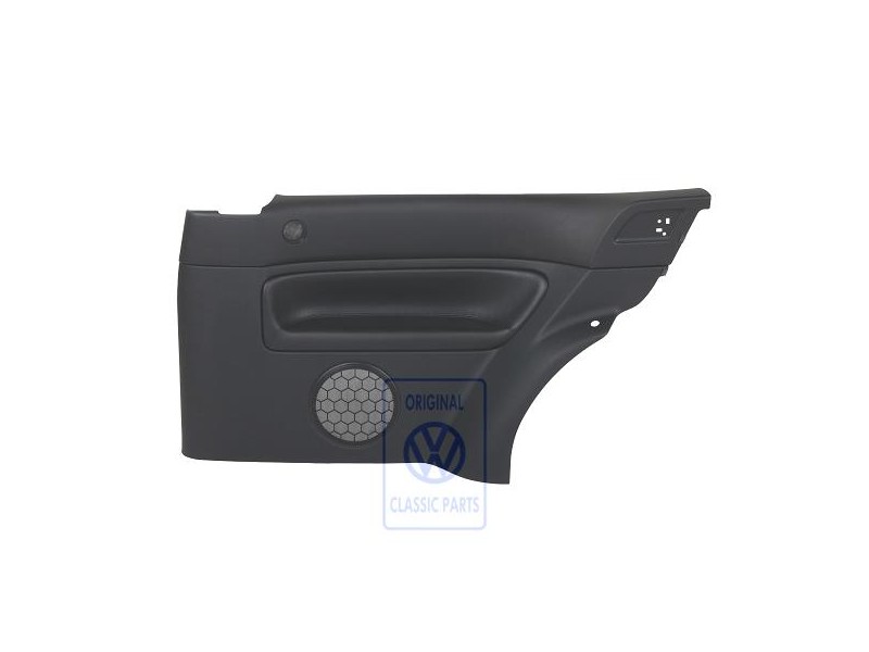 Original VW Side Panel Trim (Leather) Black/Black - 1J3867044DJLKU