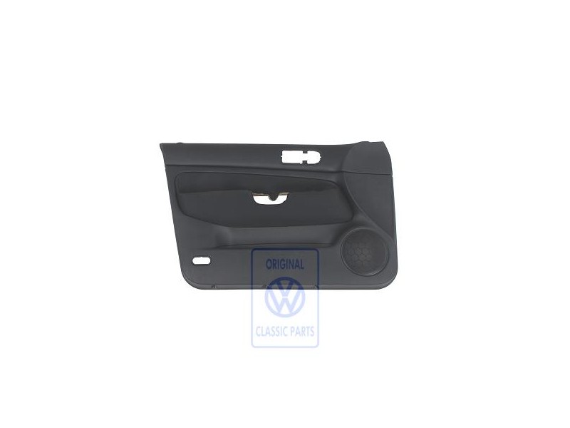 Original VW Door Panel Trim (Cloth) Black/Black - 1J4867011CKRAN