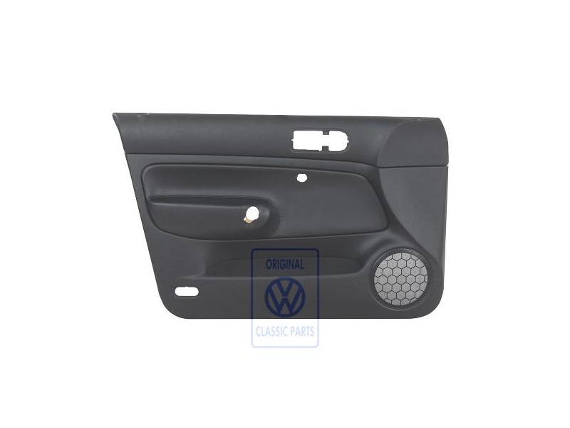 Original VW Door Panel Trim (Leather) Black/Black - 1J4867011GLLKU