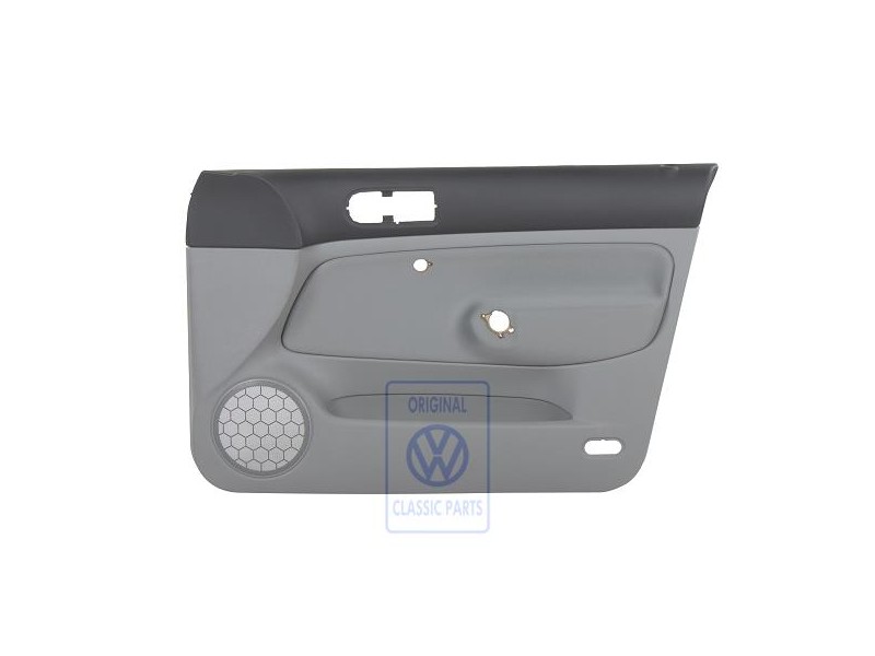 Original VW Door Panel Trim Cloth Black/Flannel Grey - 1J4867012CJJGK