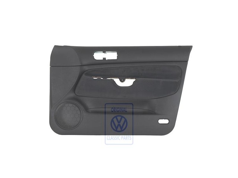 Original VW Door Panel Trim (Cloth) Black - 1J4867012CRPDG