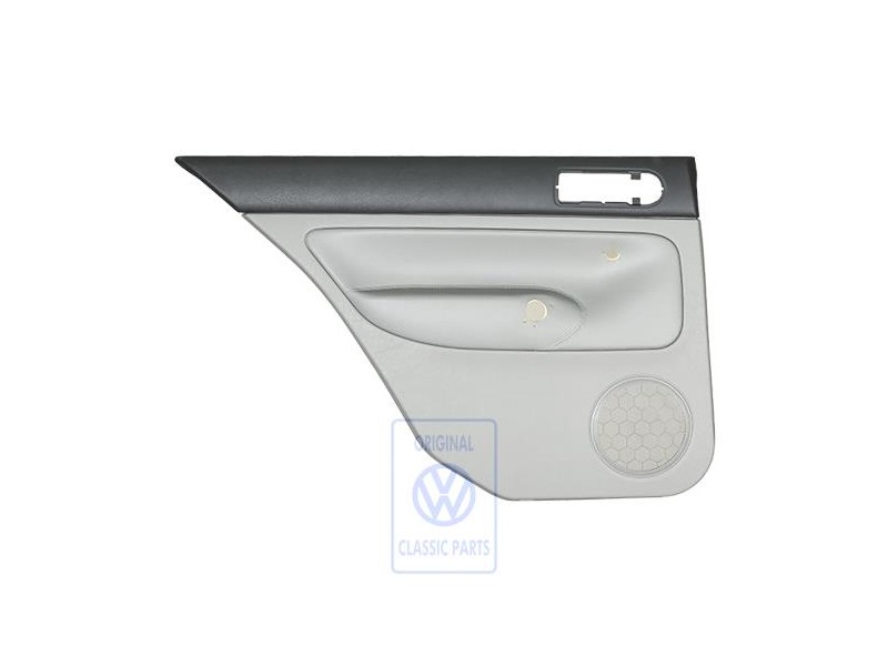 Original VW Door Panel Trim (Leather) Flannel Grey - 1J6867211BPLKX