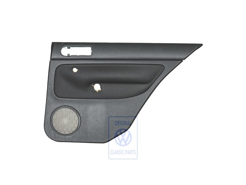 Original VW Door Panel Trim (Cloth) Black/Black - 1J6867212ADHRP