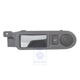 Original VW Door Inner Release Lever With Loudspeaker Black - 3B0839114BGB41