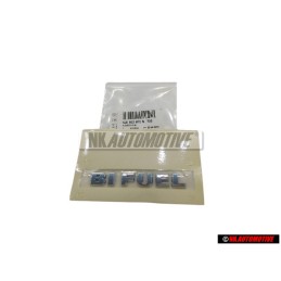 Original VW BI FUEL Rear Boot Badge Emblem Chrome - 1J0853675N 739