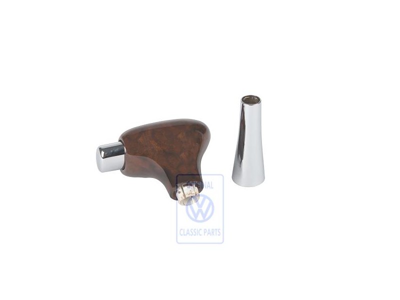 Original VW Selector Lever Handle (Wood) Burr Walnut - 1J1713139H 2WE